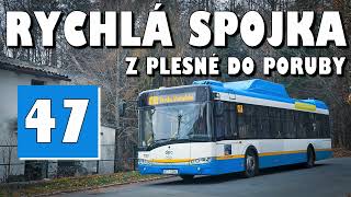 LINKA Č. 47: PLESNÁ - PORUBA, STUDENTSKÁ, autobusy Ostrava