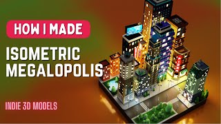 Isometric Megalopolis in Blender - 3D Modeling Timelapse | Ep. 93
