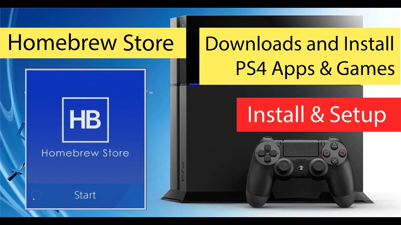 Install & Setup Homebrew Store on PS4 (6.72 - 7.55) YouTube