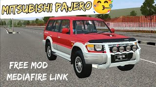 New Mitsubishi Pajero Car Mod In Bus Simulator Indonesia | Car Mod Bussid | Mediafire Link