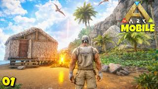 😱 Day 1 in ARK Mobile… I Built My First House 🔥 New Start 🔥 : ARK: Ultimate Mobile Edition : Part 1