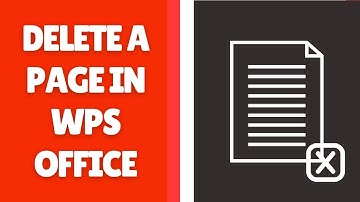 Een pagina verwijderen in WPS Office