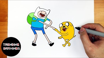 How To Draw Finn and Jake Adventure Time Easy step by step
