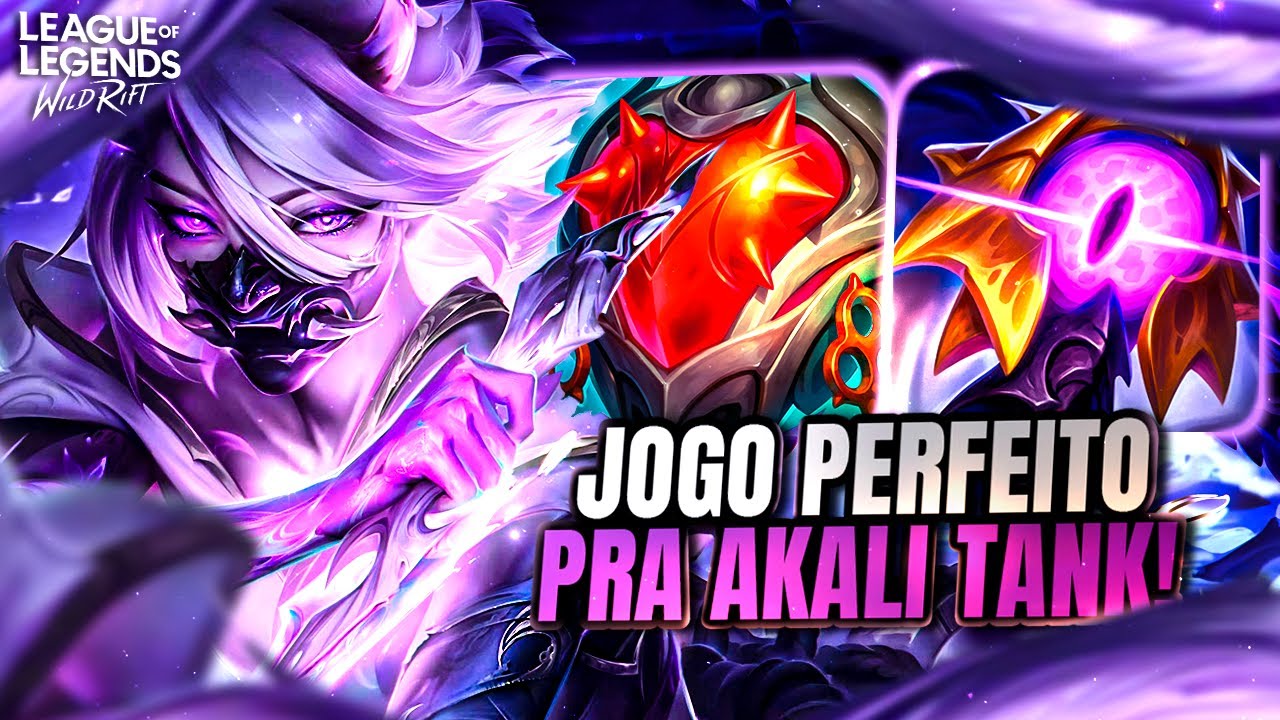 A BUILD TANK DA AKALI QUEBRANDO O META! USE NESSA SITUAÇÃO E DESTRUA O JOGO | LoL Wild Rift