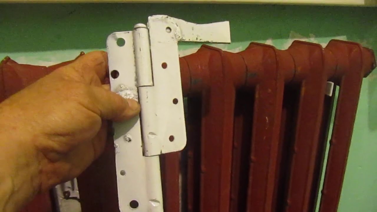 Самодельный кронштейн для радиатора отопления - фото