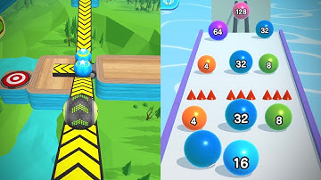 Ball Run 2048&Going Balls All Levels Gameplay Ios Android Part 2086