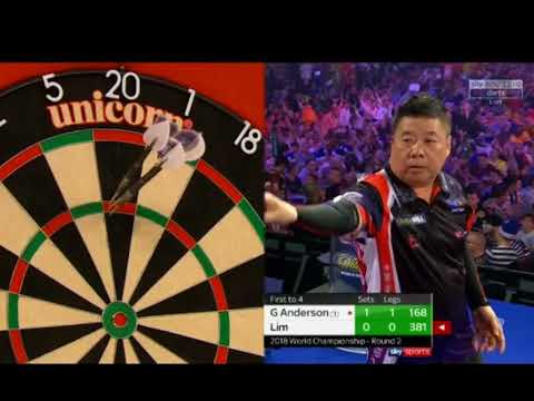 Gary Anderson vs Paul Lim second set and 9 darter attempt