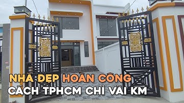 Ms 0312 Nhà mới 100% đã hoàn công full thổ tặng nội thất xã Mỹ Lộc Cần Giuộc Long An