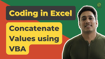 Concatenate Values using a Macro | Learn VBA