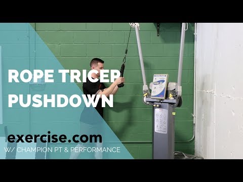 How to do the Rope Tricep Pushdown [Tutorial]
