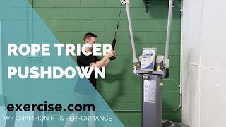 How to do the Rope Tricep Pushdown [Tutorial]