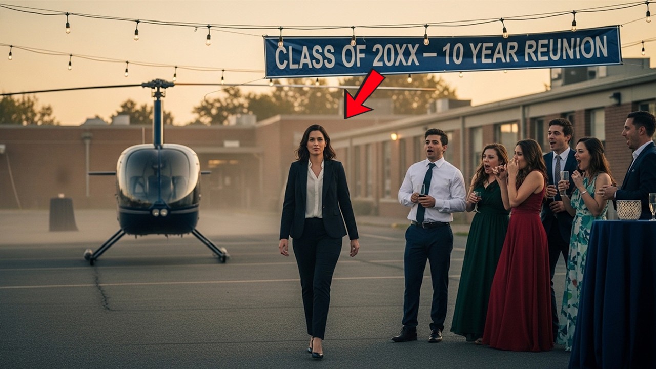 Bullies Invited “Class Loser” Nurse To Reunion—She Shocked Everyone By Arriving In A Helicopter