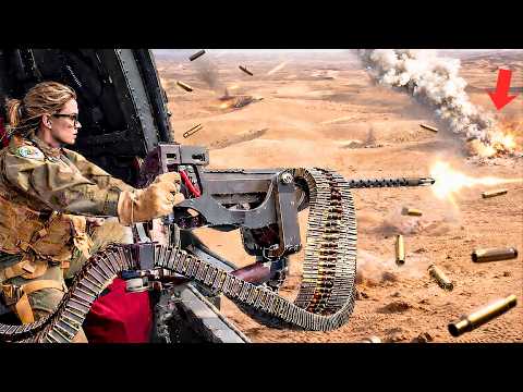 USAF Strongest Female Tests New GAU-18A Machine Gun That Terrifying Gun That Shocks the World