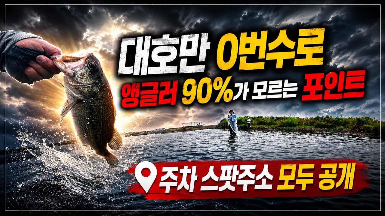 '쉿'  대호만 0번수로 앵글러 90%가 모르는 포인트 대공개  #fishing #낚시 #배스낚시 #배스 #bassfishing