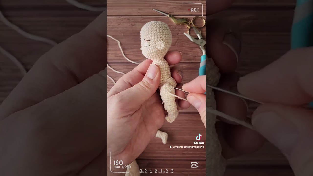 Crocheting a Sweet Handfuls Mini Baby Doll