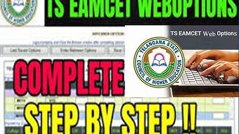 TS EAMCET-2020 Web Options Your Doubts and My Answers