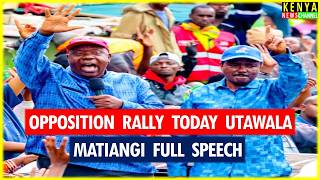 Matiangi EXPLOSIVE speech today Destroying Ruto after Church with Gachagua & Kalonzo in Utawala