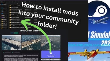 How to install mods into your community folder in fs 2020 and 2024 (Steam)