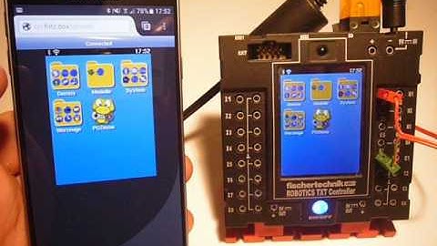 Controlling the fischertechnik TXT remotely from a phone
