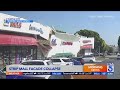 Faade of temple city strip mall collapses