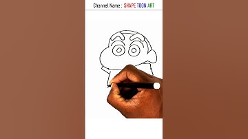 Easy shinchan drawing from dots - how to draw shinchan drawing - #shorts #shinchan #drawing #easy