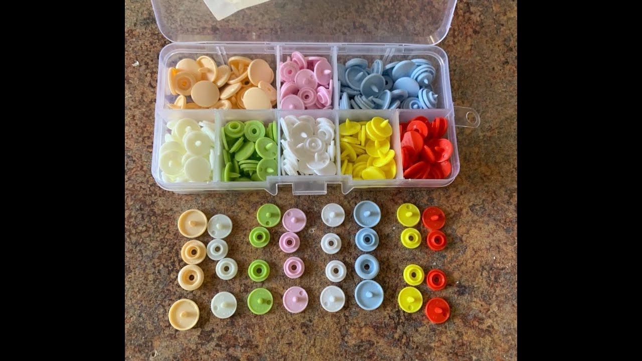 Blovec Plastic Snap Buttons and Snap Pliers Set 80 pcs NoSew T3 T5