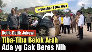 Ada yang Gak Beres, Presiden Jokowi Tiba-Tiba Belok Arah ke Jalan Rusak