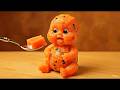 Cute Papaya Baby Eating Papaya | Satisfying AI ASMR