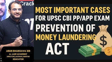 Most Important Supreme Court Cases for UPSC EXAM | CBI PP, ED, APP, Prosecutor Exam | Arun Bhargava