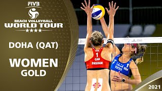 LIVE - Women's Gold Medal | 4* Doha (QAT) - 2021 FIVB Beach Volleyball World Tour