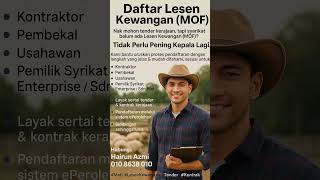 Daftar Lesen Kewangan (Mof) Daftar Lesen Kewangan (Mof)