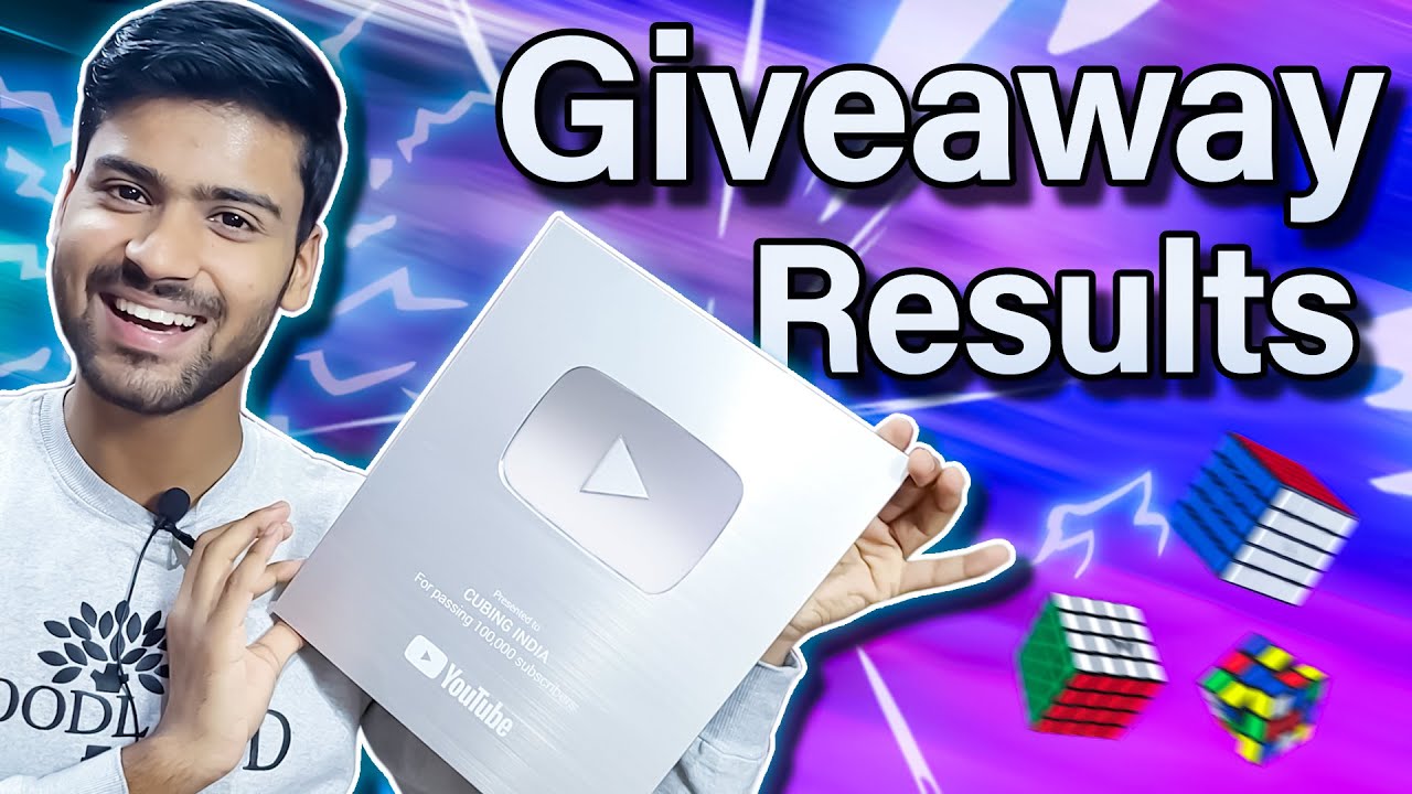 Silver Play Button Unboxing  || Giveaway Results (In  Hindi)