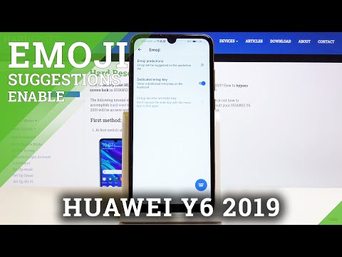 How to Activate Emoji Suggestions in Huawei Y6 (2019) - Replace Words with Emoji