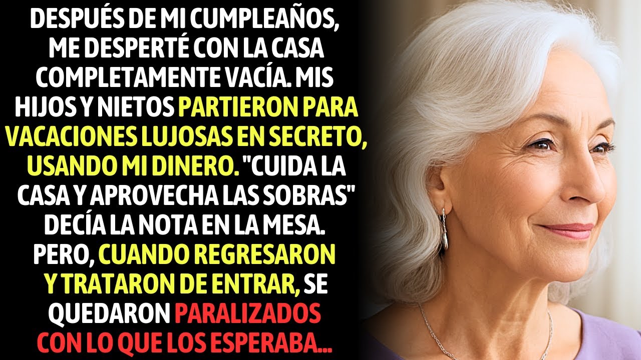 Después De Mi Cumpleaños Desperté Con La Casa Vacía. Mis Hijos Viajaron En Secreto Para Vacaciones..