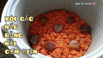🇨🇦CÁCH NẤU XÔI GẤC BẰNG NỒI CƠM ĐIỆN // [ENG SUB] HOW TO COOK STICKY RICE. CUỘC SỐNG CANADA