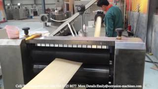 Bugles snacks making machine    patterning section