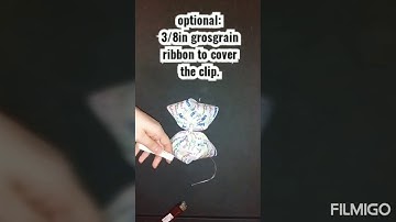 How To Make A Sublimated Large 3" ribbon Boutique Hair Bow with name #sublimation #diy