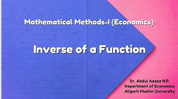 Inverse of a Function