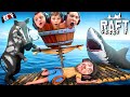 Raft 2021  low iq raftmates vs shark fgteev boys gameplay