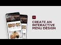 Create an interactive restaurant menu in Adobe InDesign