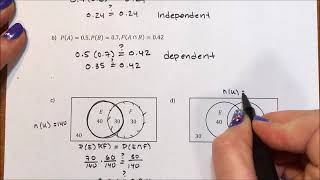Probability - Independent and Dependent Events