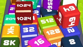 Merge Cube 2048 3D - ASMR Gameplay (Cubes Math, Level Up NumberBlocks Jelly Balls) screenshot 2