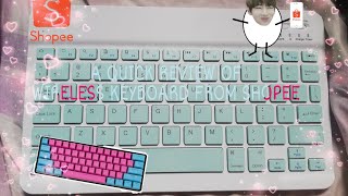 UNBOXING/REVIEW A BLUETOOTH KEYBOARD FROM SHOPEE