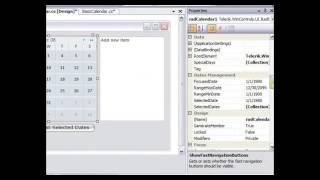 Using Radcalendar For Winforms