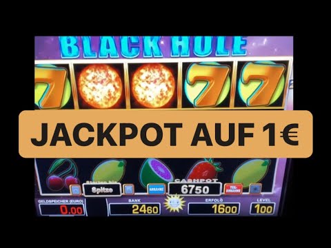 Black Hole Jackpot auf 1€ MEGA WIN 77777 JACKPOT CASINO Spielhalle Merkur Magie Novoline Spielothek