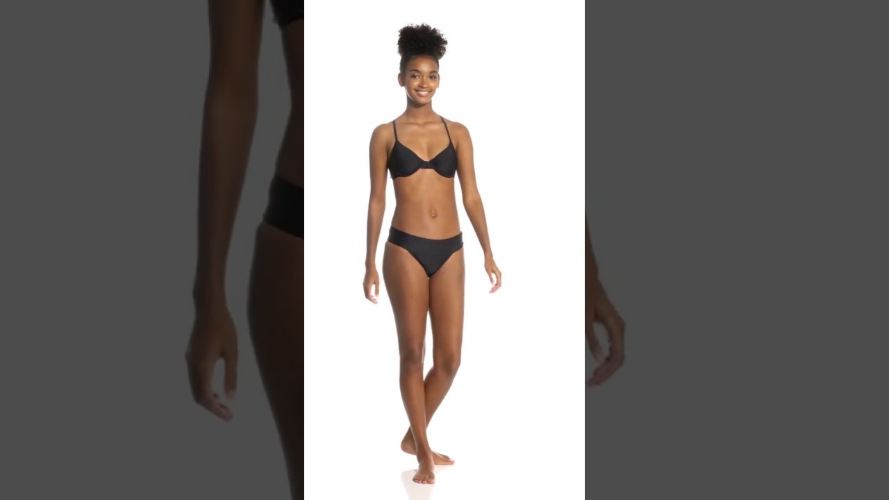 Volcom Simply Solid Modest Bikini Bottom | SwimOutlet.com