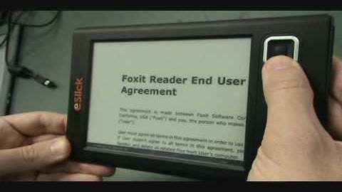 Foxit eSlick first prototype video