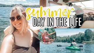SUMMER DAY IN THE LIFE OF A MOM | RV TIDY UP | LAKE LIFE WITH 2 KIDS