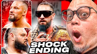 CRAZY ENDING! -REACTION AND WWE RAW REVIEW!