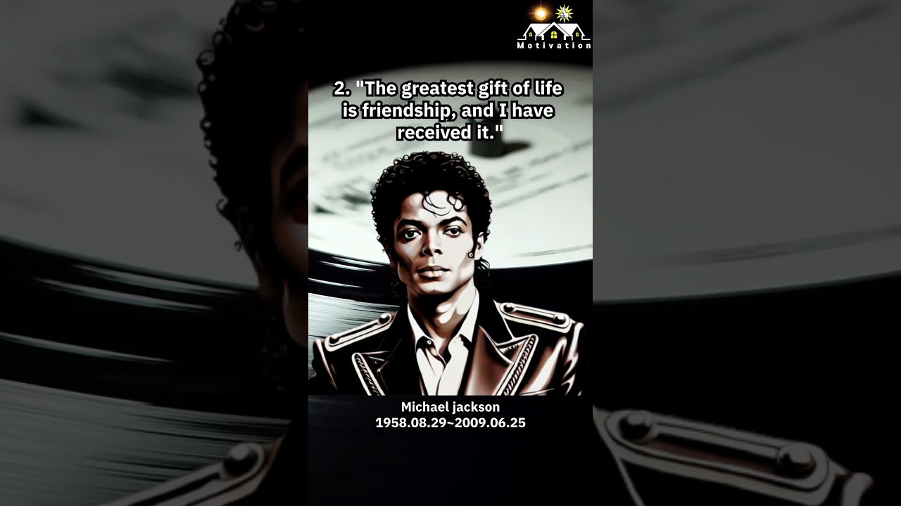 Michael Jackson said...[Motivation quotes] A quote from my life